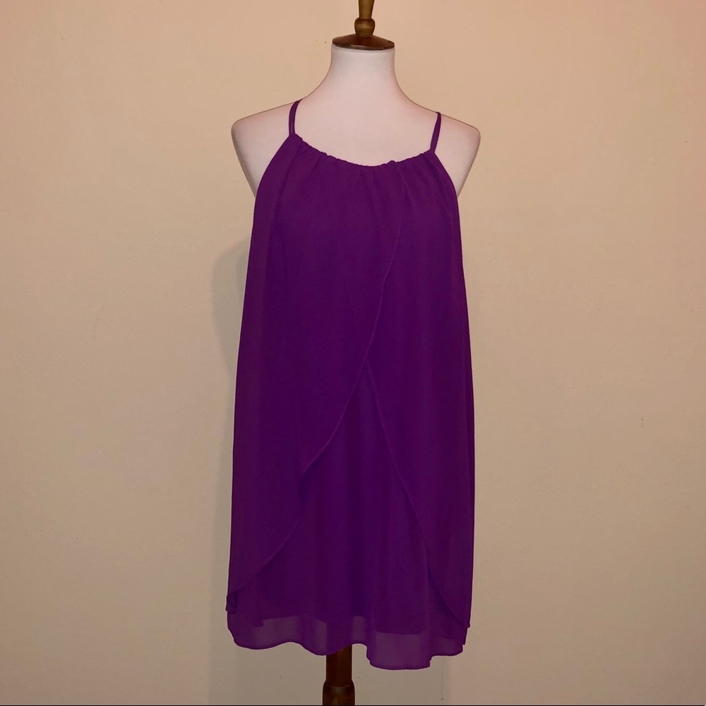 Purple Flowy Dress